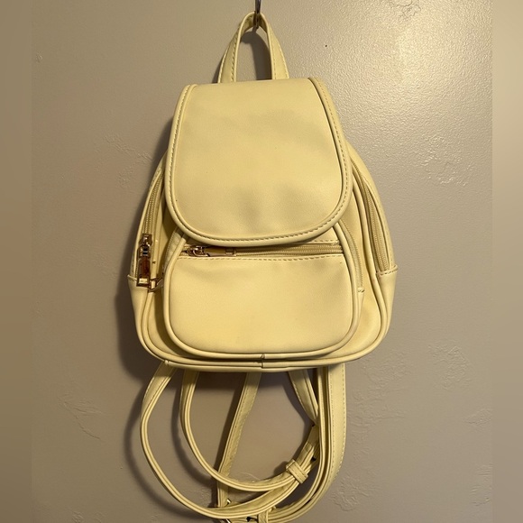Butter Yellow Mini Backpack - Picture 1 of 12